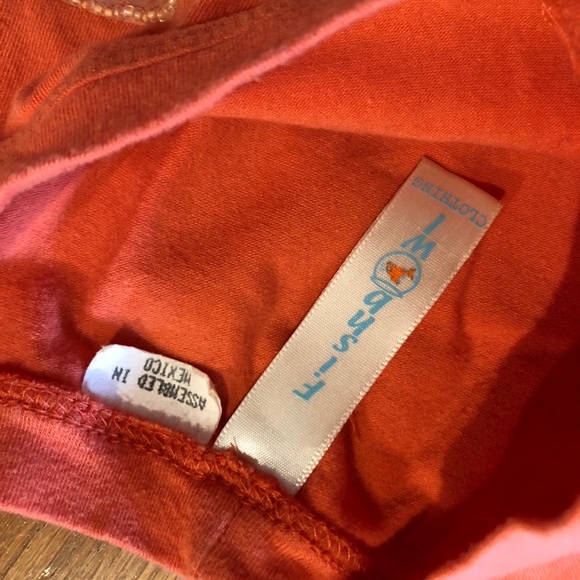 Orange flower appliqué shirt - Picture 3 of 4